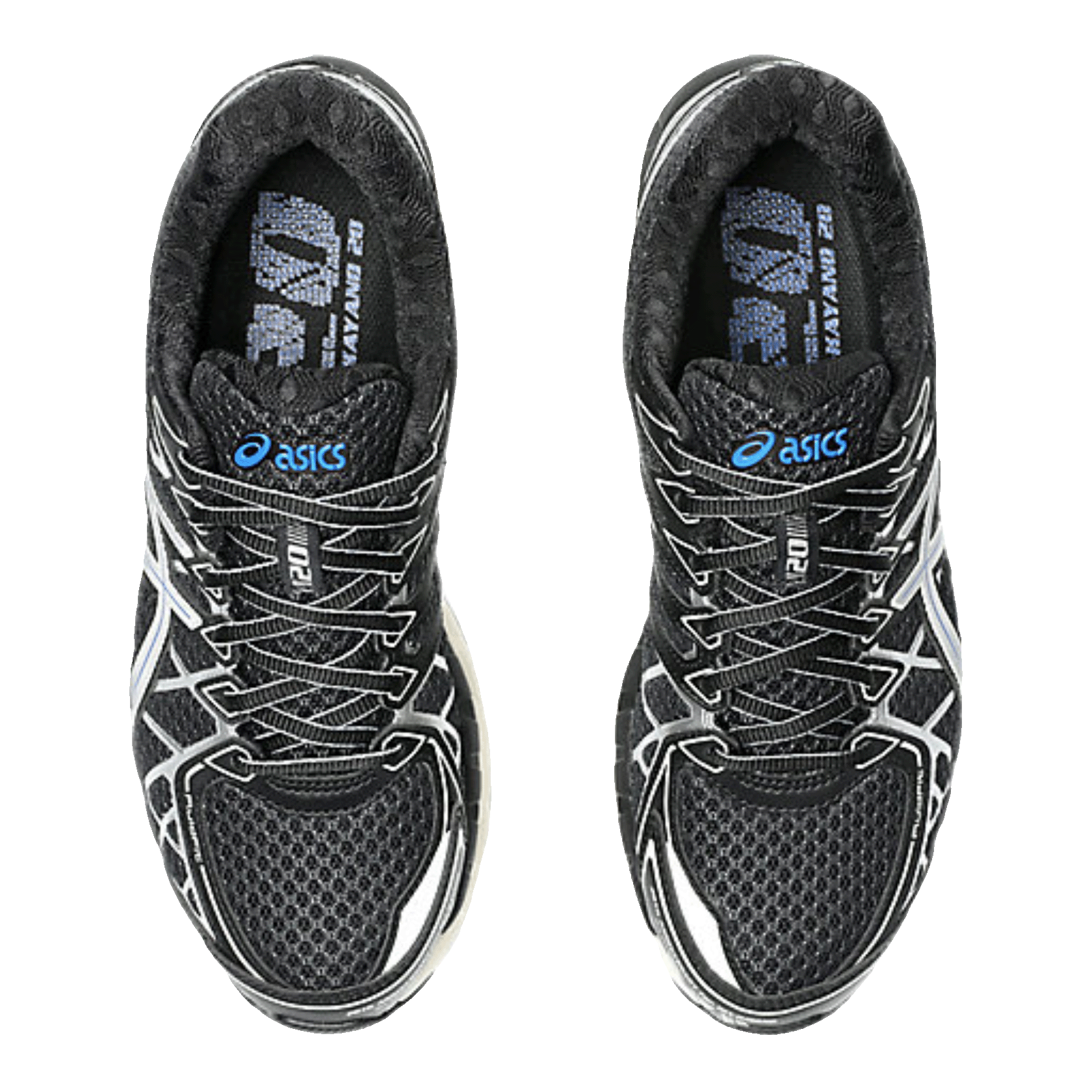 ASICS Gel-Kayano 20 Black Pure Silver Oben