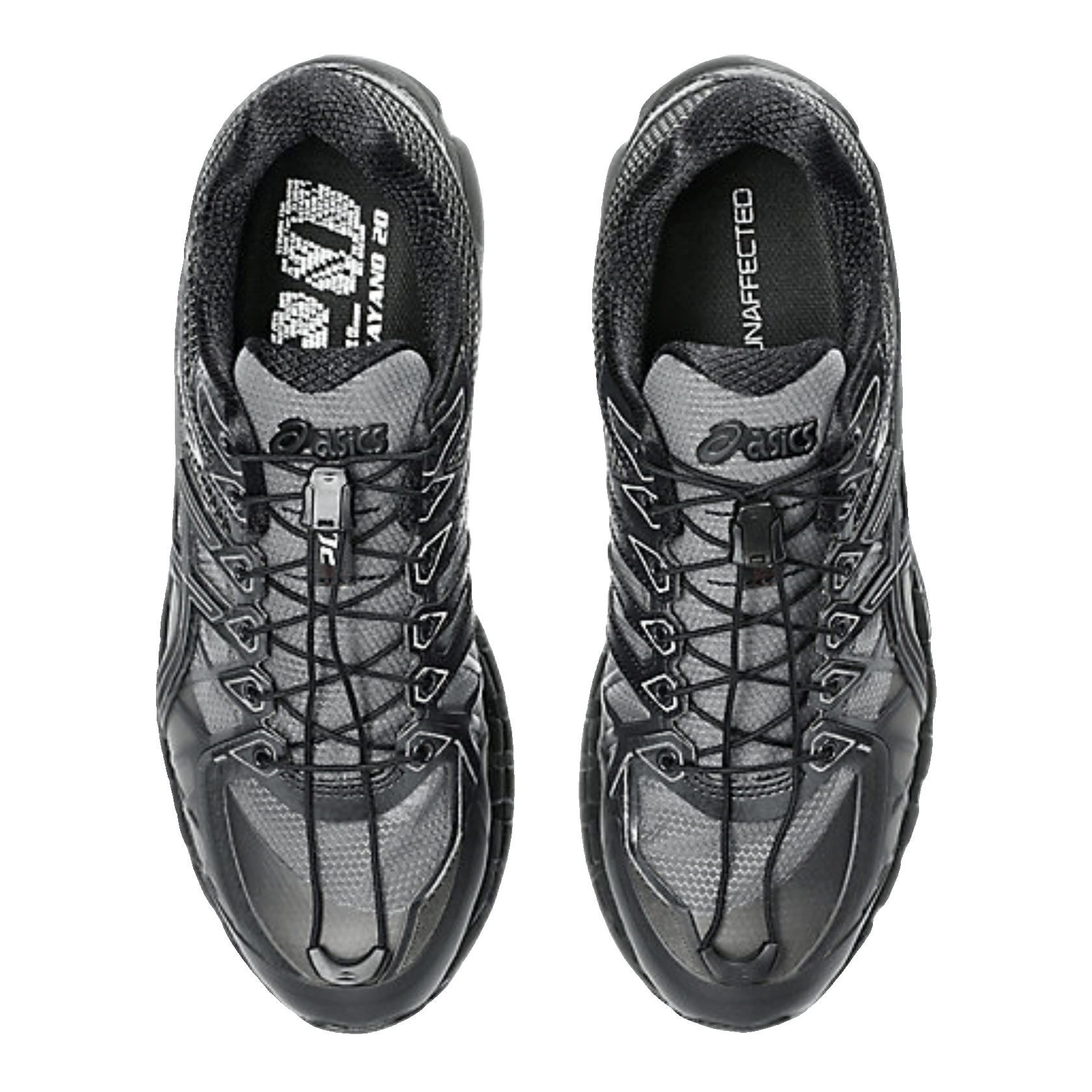 ASICS Gel-Kayano 20 Unaffected Black Obsidian Grey Black Oben