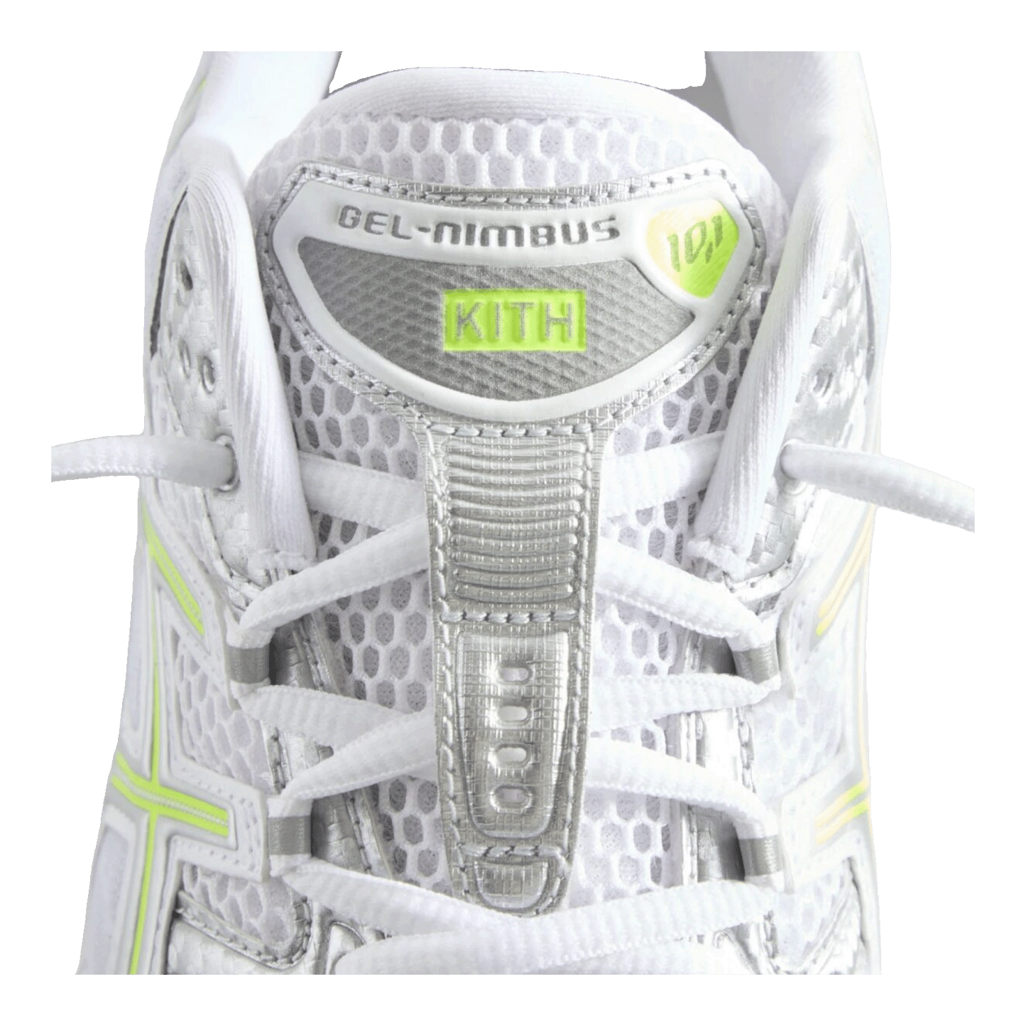 ASICS Gel-Nimbus 10.1 Kith White Pure Silver Detail