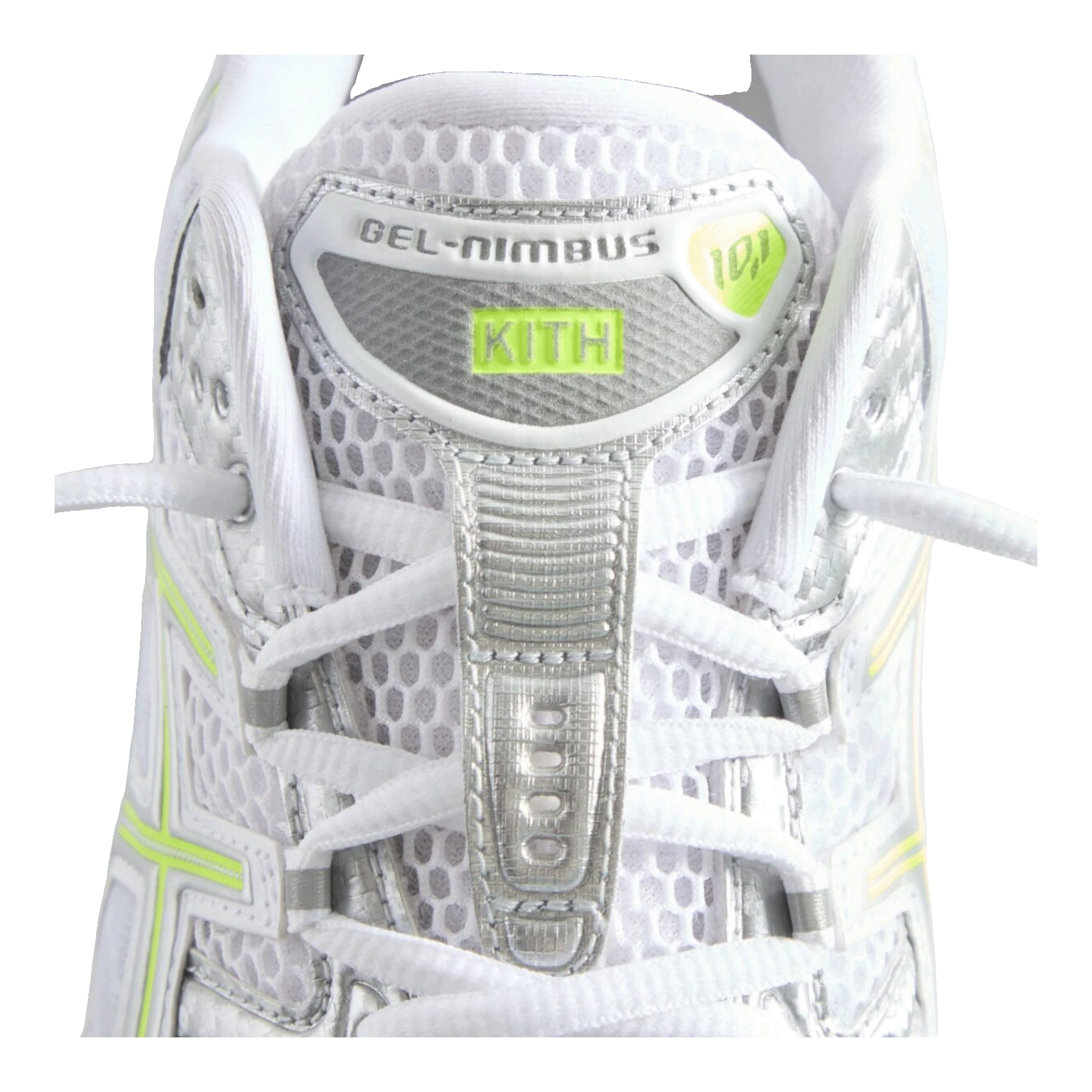 ASICS Gel-Nimbus 10.1 Kith White Pure Silver Detail