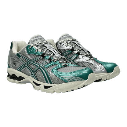 ASICS Gel-Nimbus 10.1 Silver Green Metallic Side