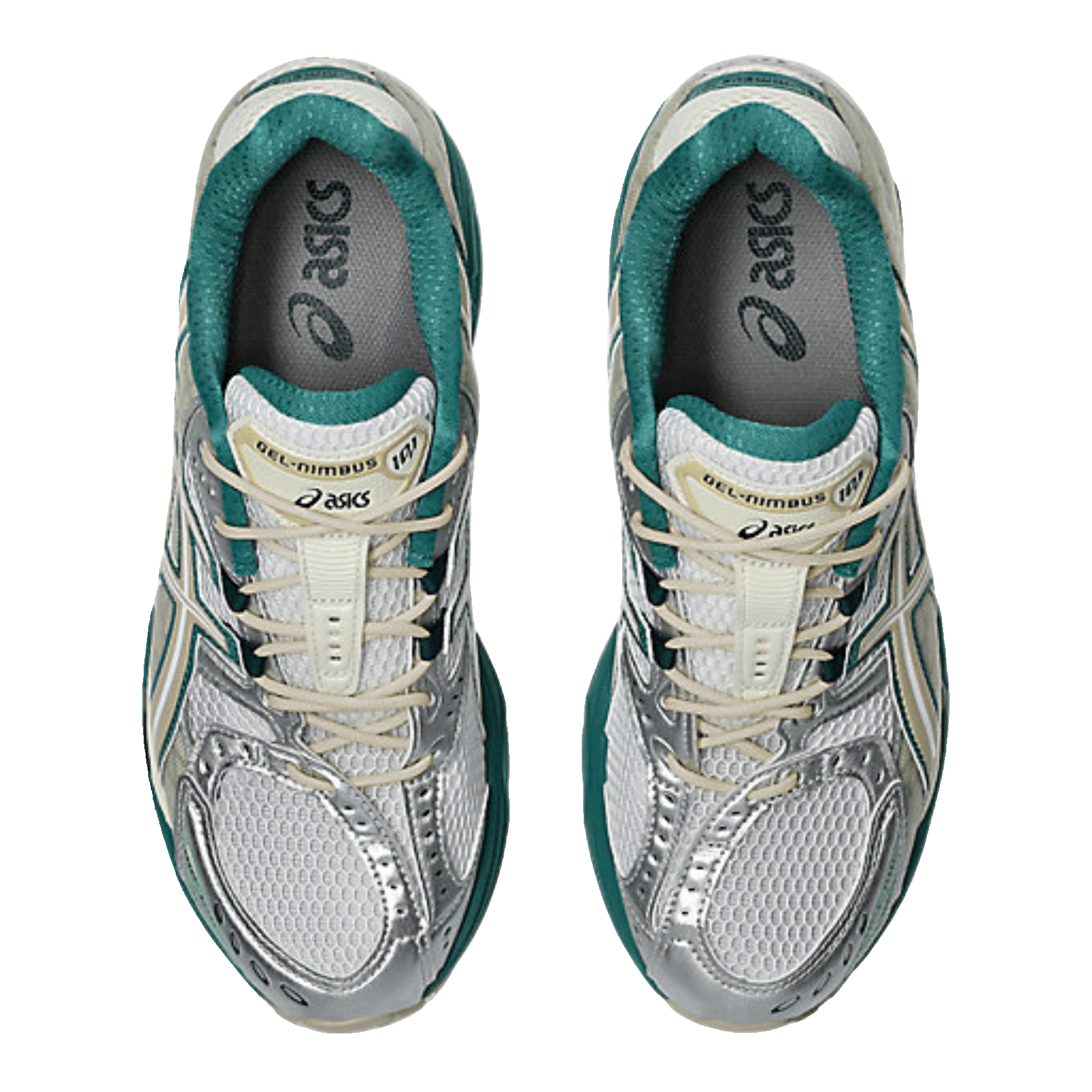 ASICS Gel-Nimbus 10.1 White Rainy Lake Oben