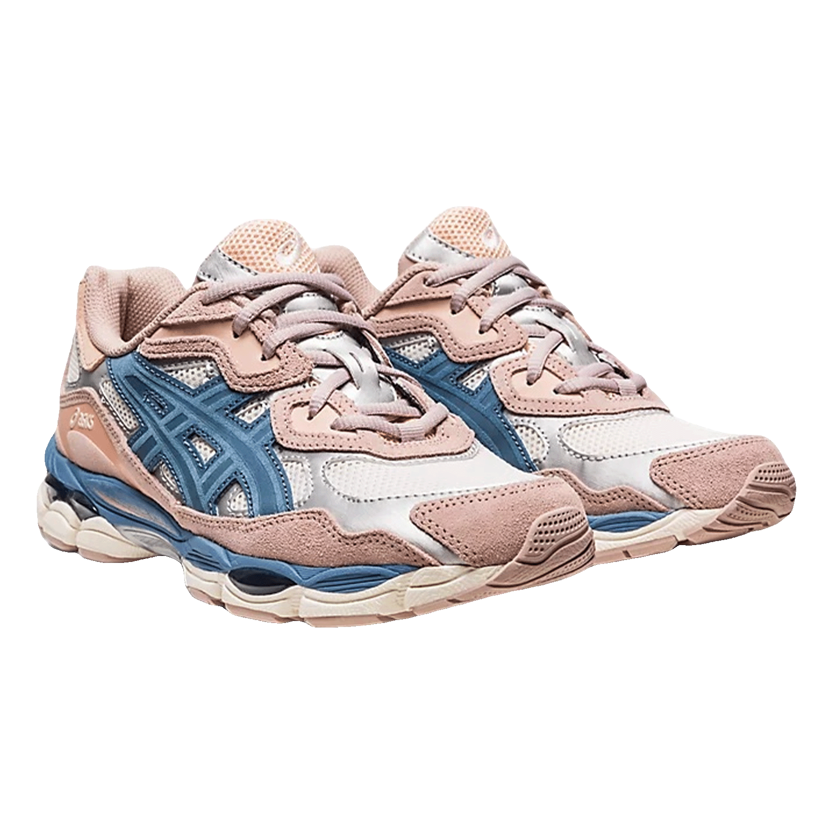 ASICS Gel-NYC Cream Grey Floss Salmon (W) Side