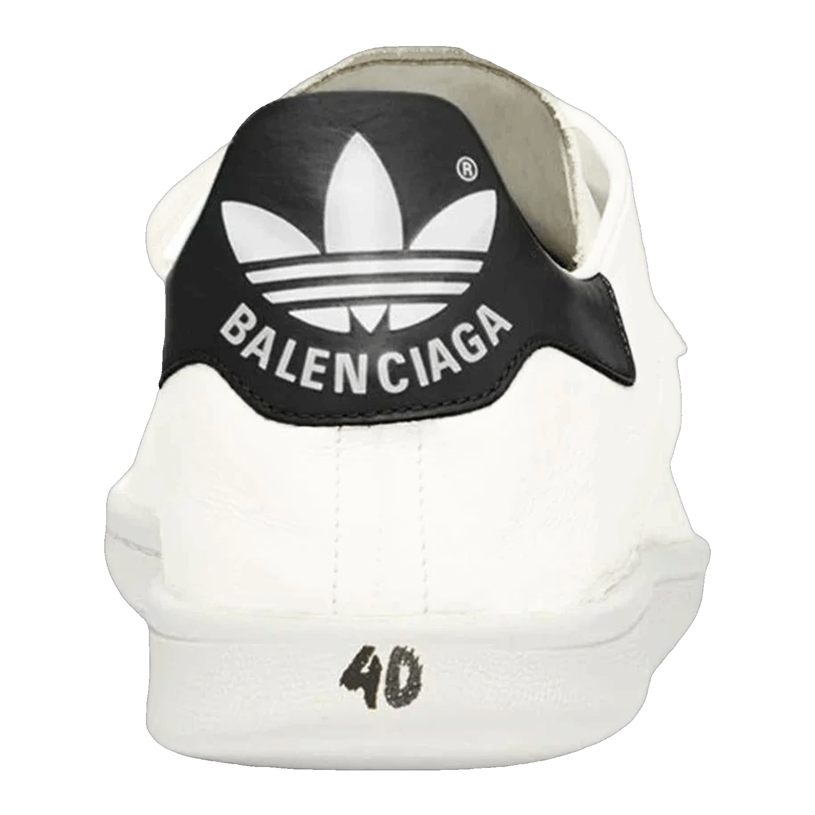 Balenciaga x adidas Stan Smith Core White Black Back