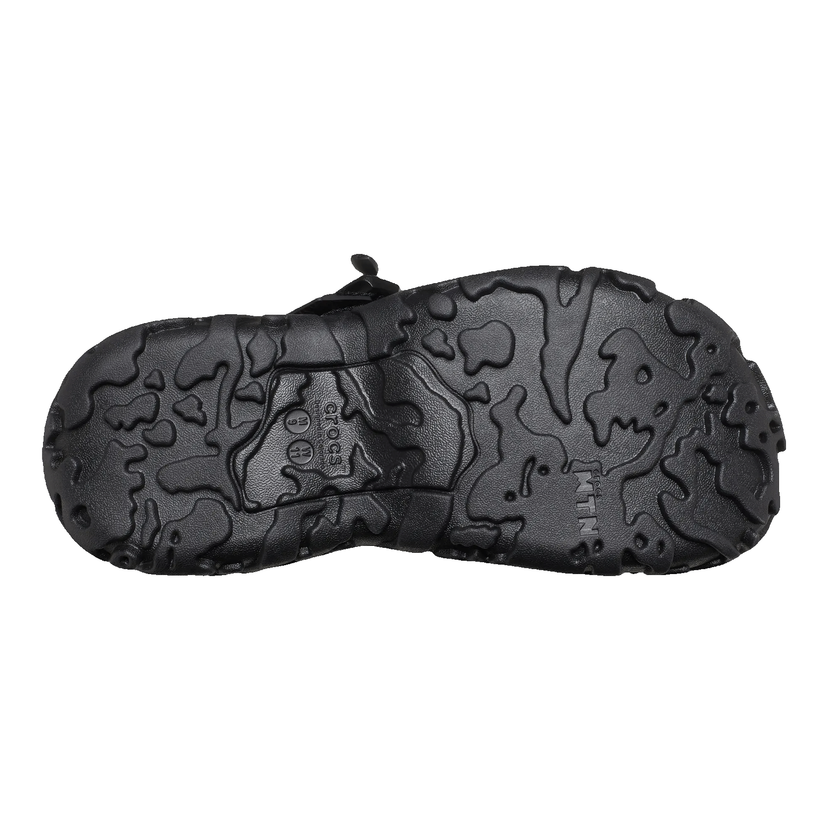 Crocs All-Terrain Atlas Black Sohle