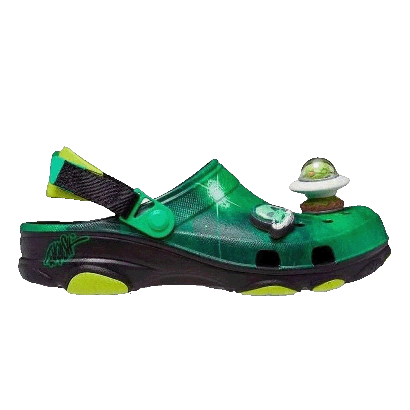Crocs All-Terrain Clog Ron English Area 54 Green Galaxy