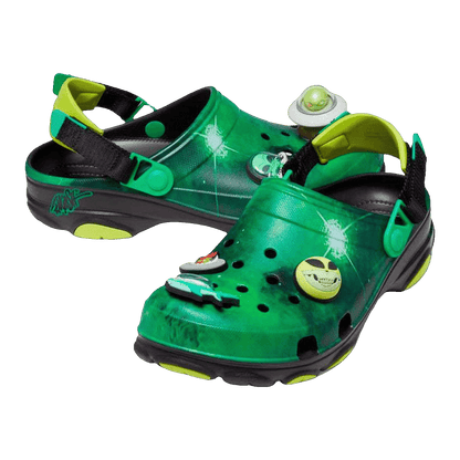 Crocs All-Terrain Clog Ron English Area 54 Green Galaxy Side