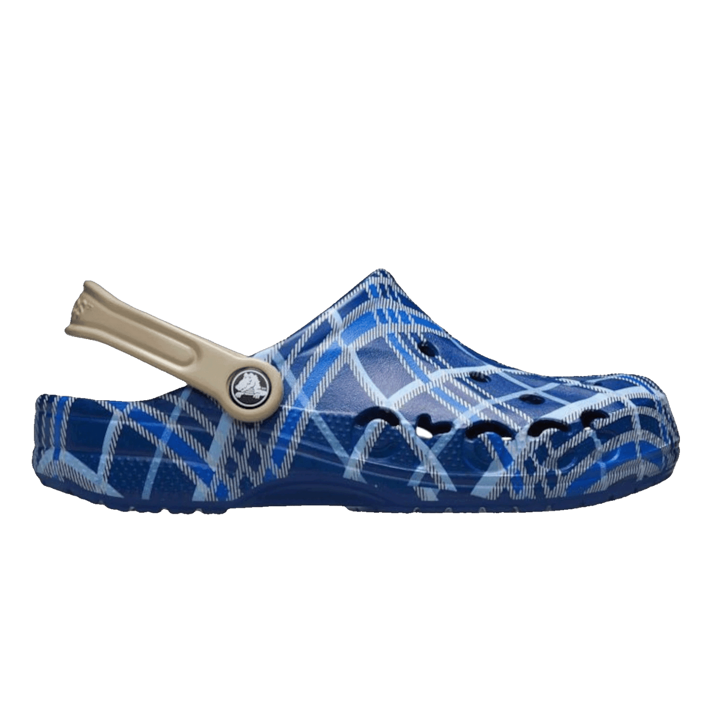 Crocs Baya Clog Holiday Plaid Blue Jean