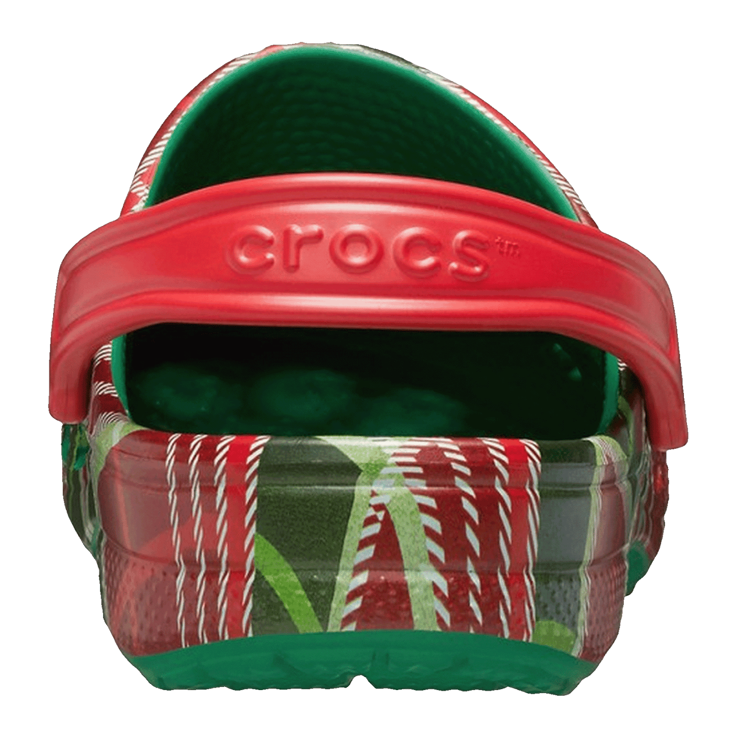 Crocs Baya Clog Holiday Plaid Kelly Green Back