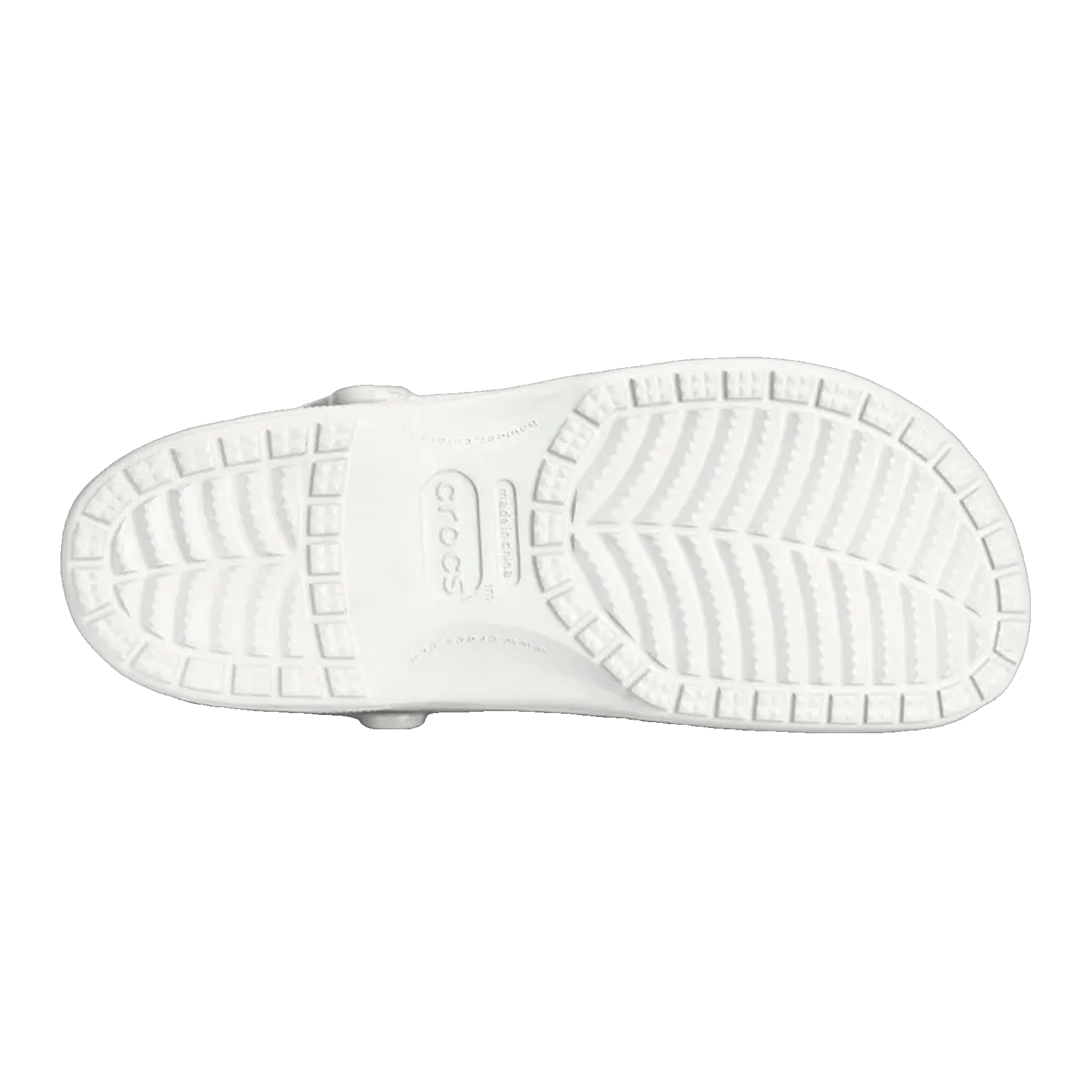 Crocs Baya Clog White Sohle