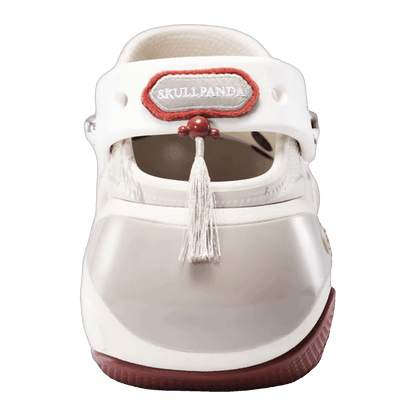 Crocs Bubble Crush Clog Pop Mart SKULLPANDA White Red Back