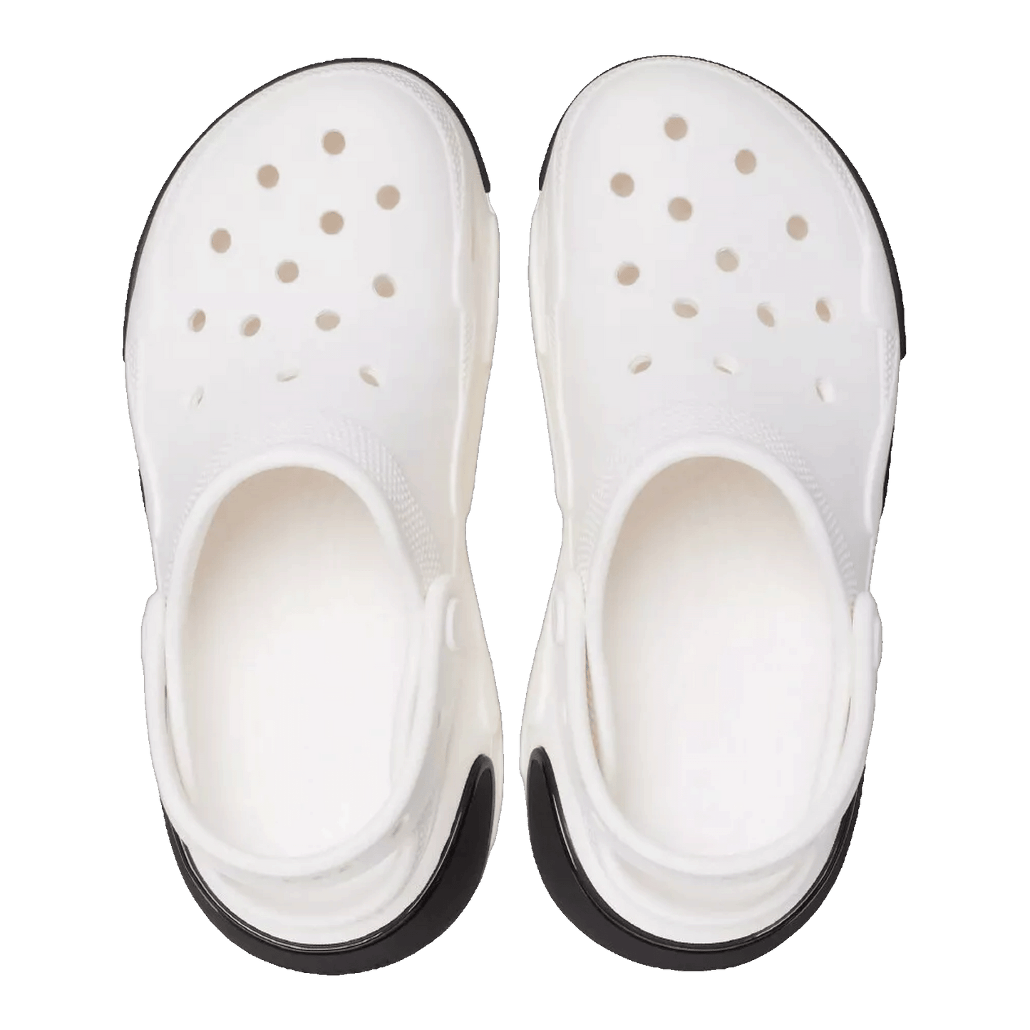 Crocs Bubble Crush Clog White Black Oben