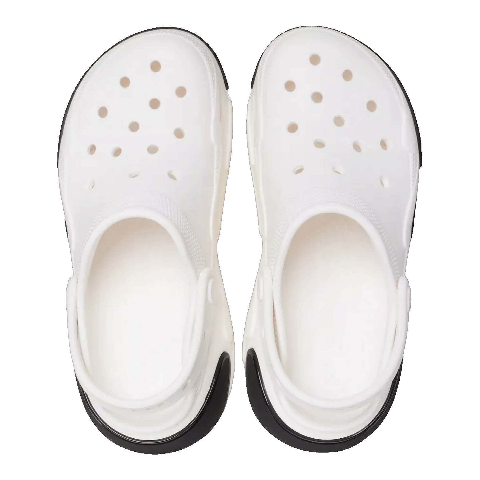 Crocs Bubble Crush Clog White Black Oben