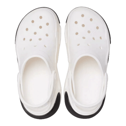 Crocs Bubble Crush Clog White Black Oben
