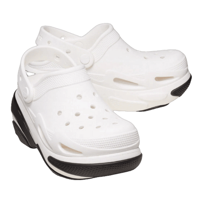 Crocs Bubble Crush Clog White Black Side