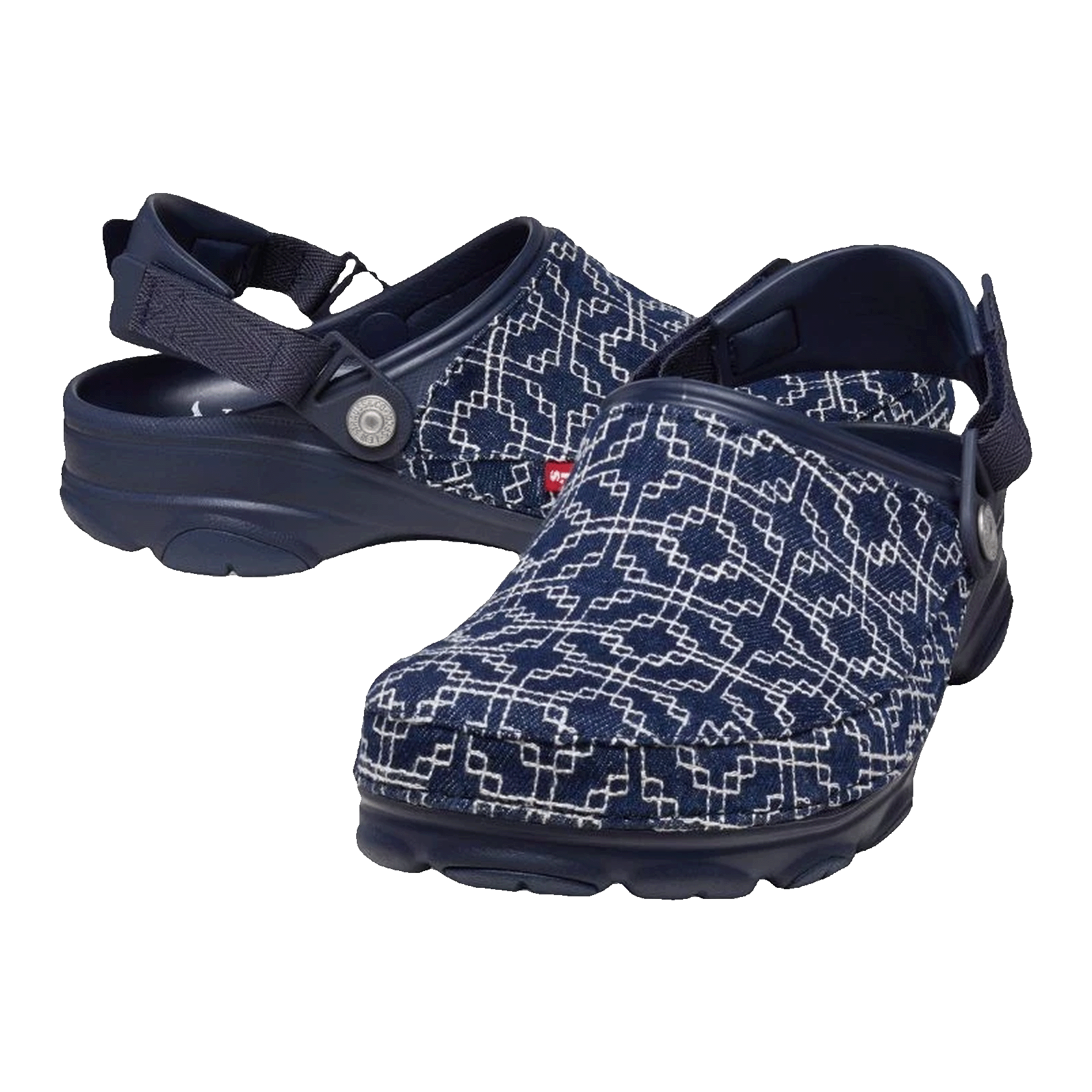 Crocs Classic All-Terrain Clog Levi's Sashiko Dark Wash Side