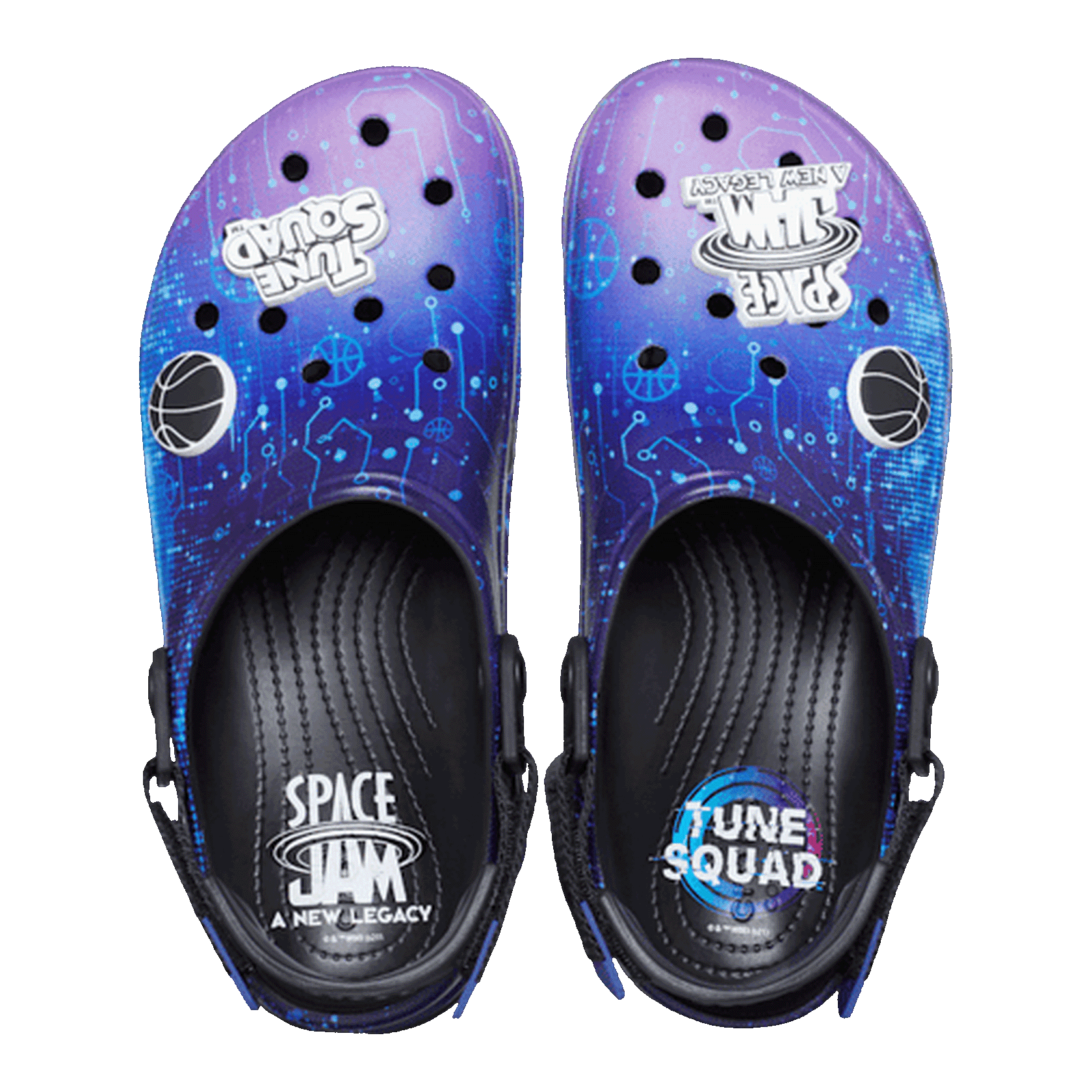 Crocs Classic All-Terrain Clog Space Jam Black Purple Oben
