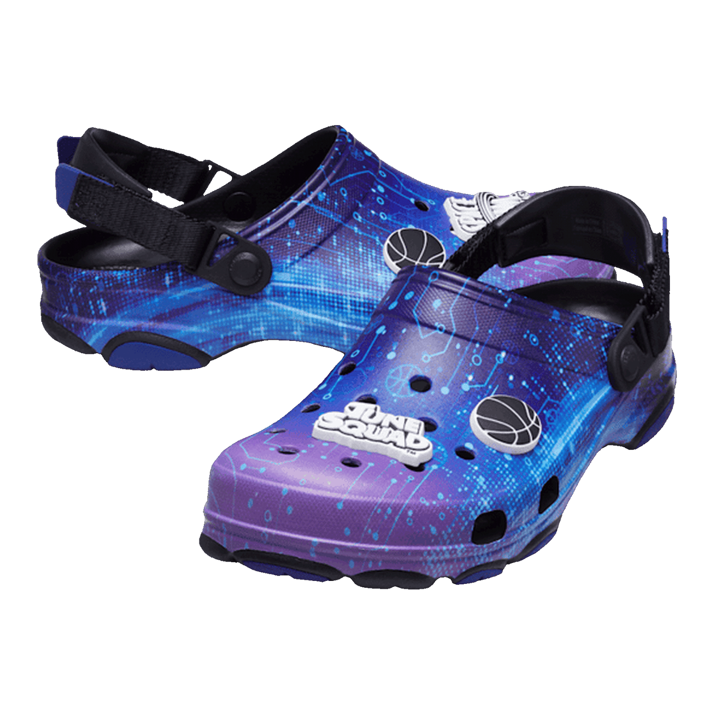Crocs Classic All-Terrain Clog Space Jam Black Purple Side