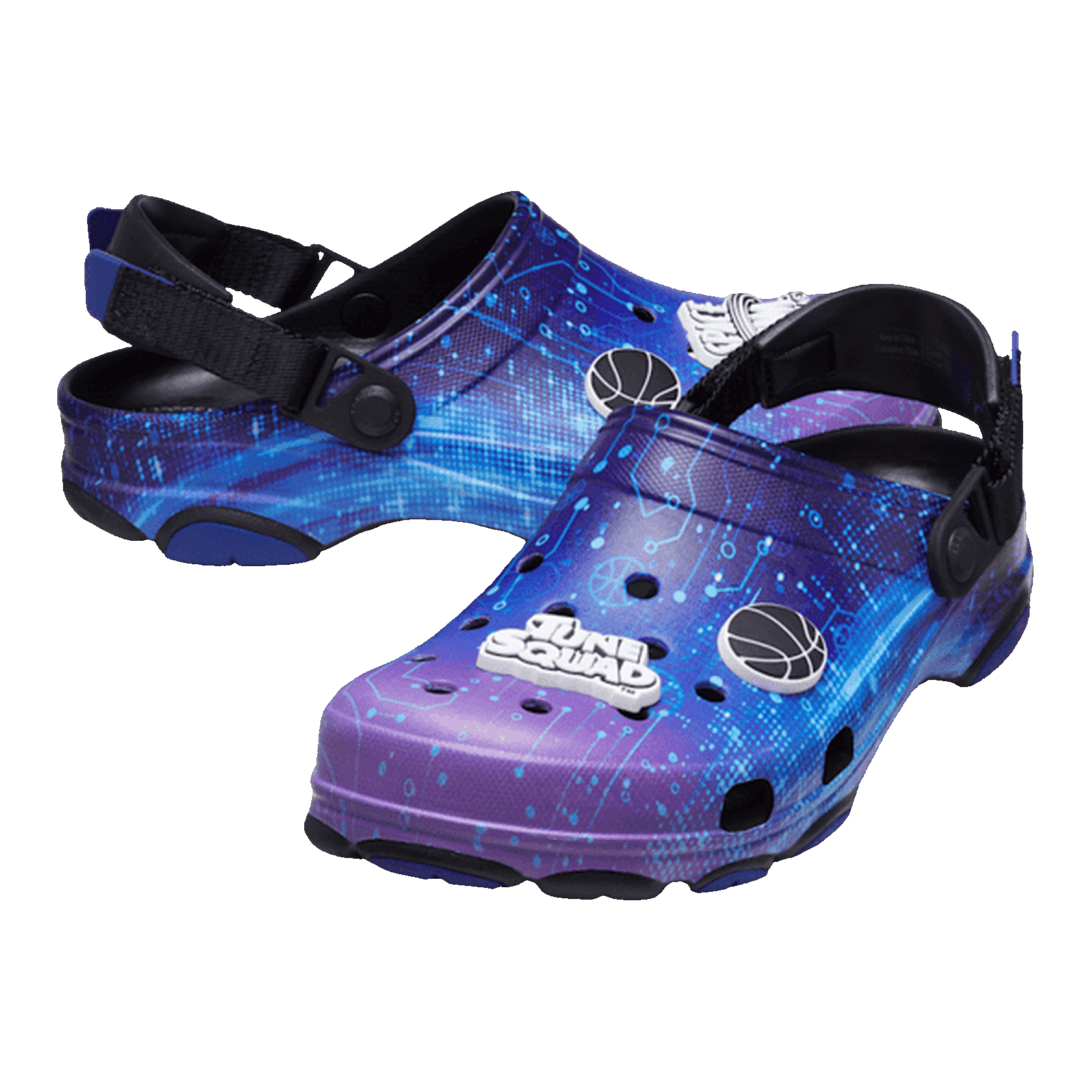 Crocs Classic All-Terrain Clog Space Jam Black Purple Side
