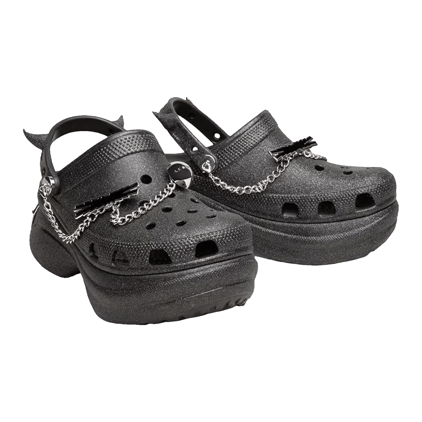 Crocs Classic Bae Clog LE SSERAFIM Glitter Black (W) Side