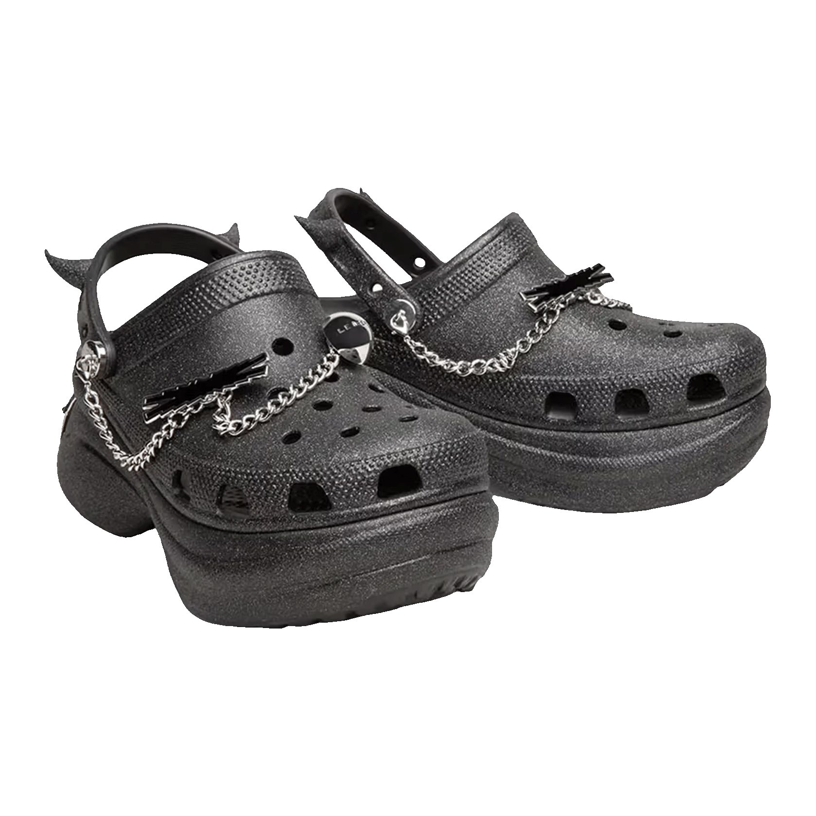 Crocs Classic Bae Clog LE SSERAFIM Glitter Black (W) Side