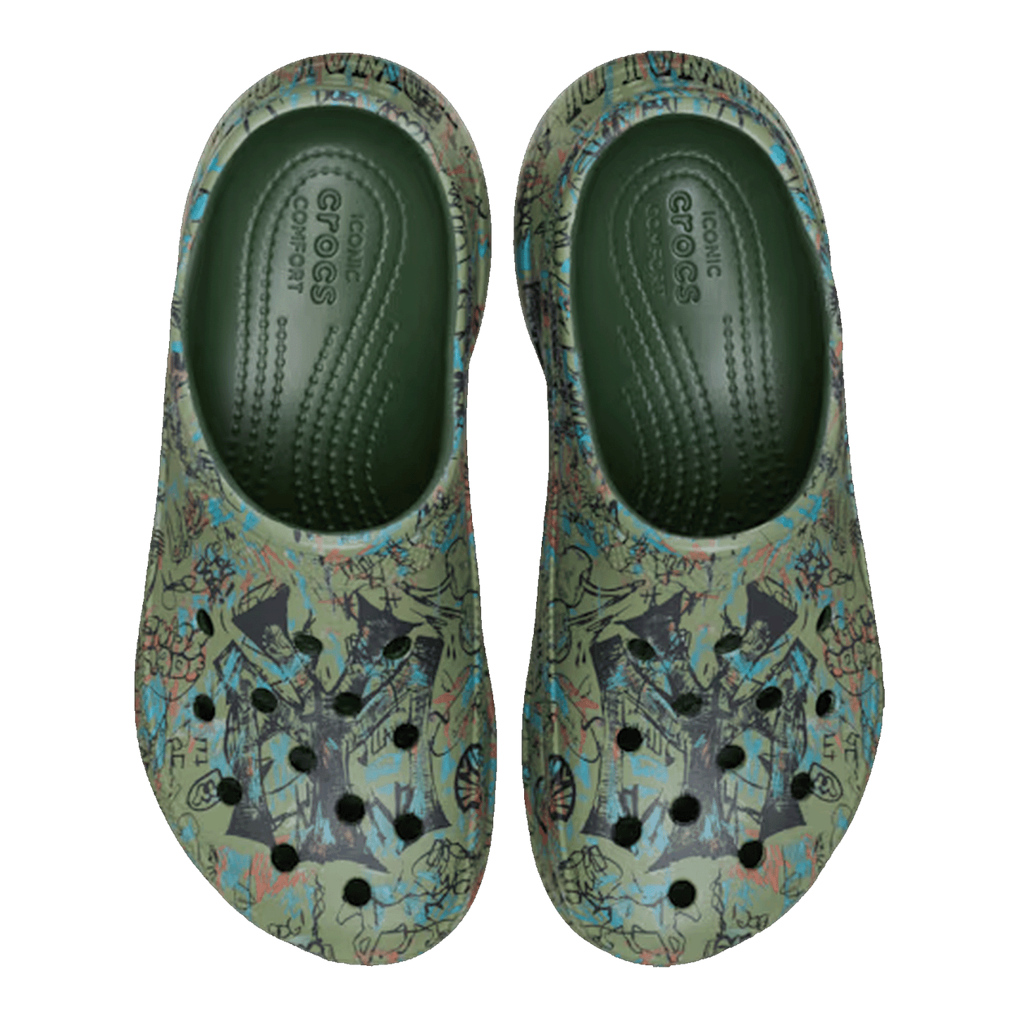 Crocs Classic Bae Clog Mowalola Forest (W) Oben