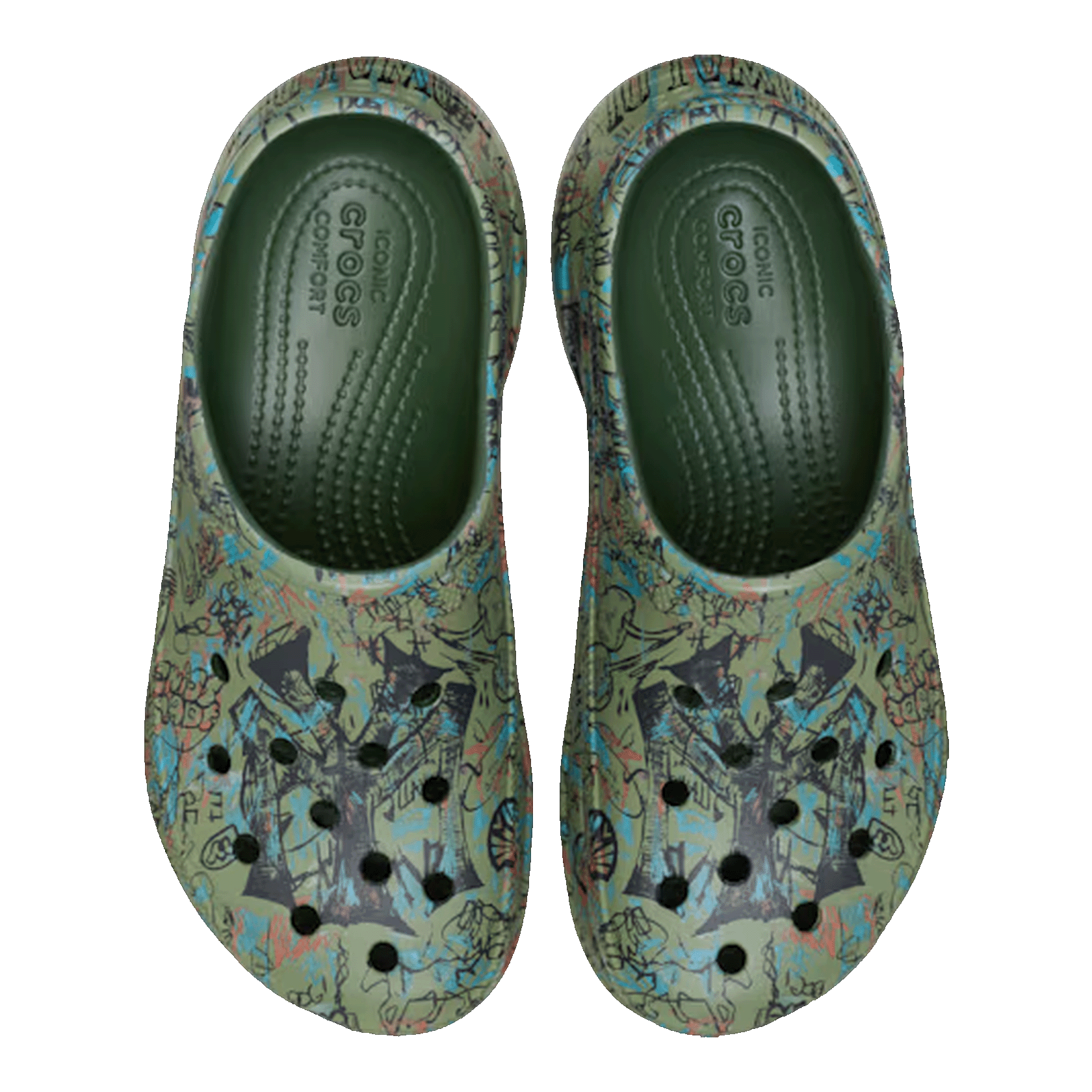 Crocs Classic Bae Clog Mowalola Forest (W) Oben