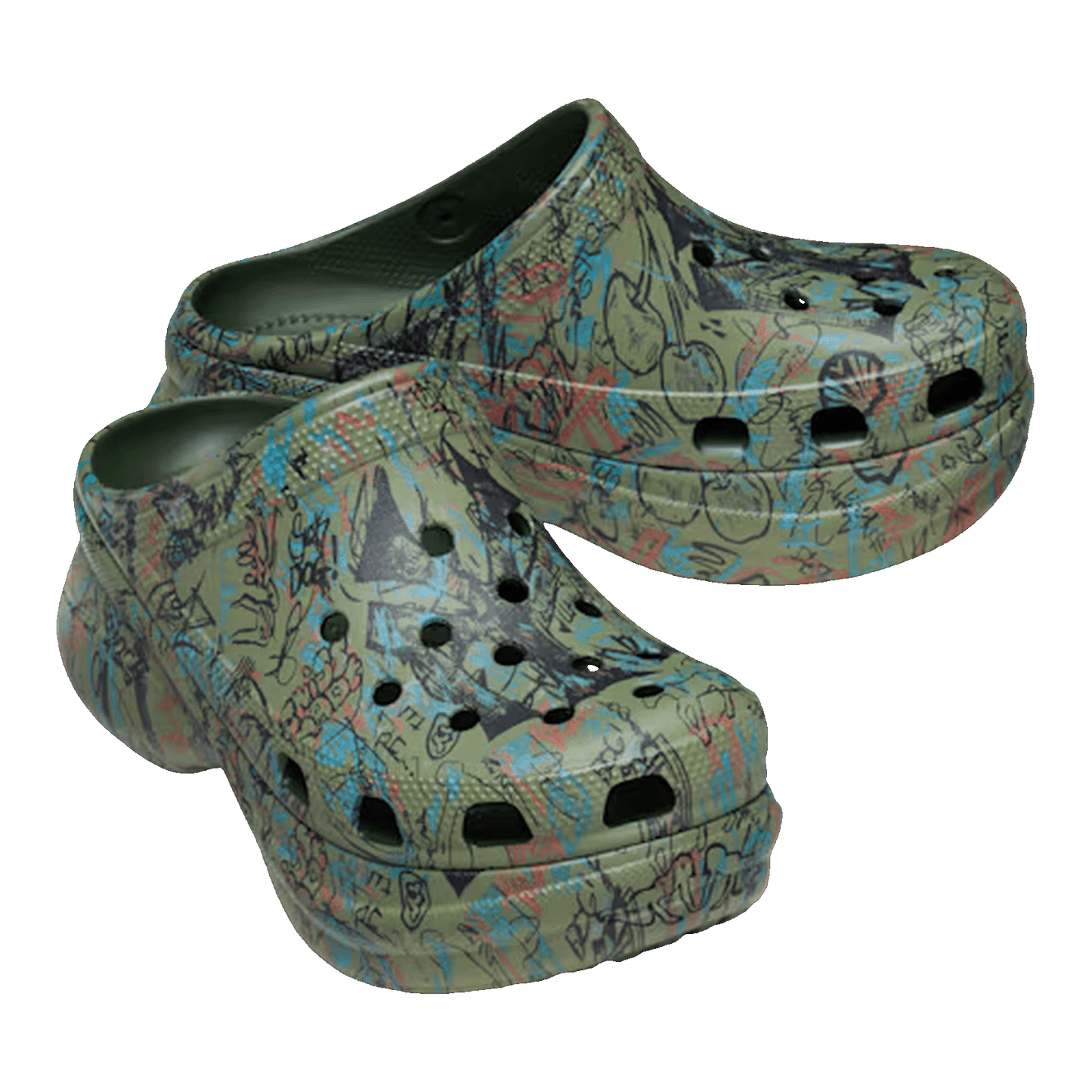 Crocs Classic Bae Clog Mowalola Forest (W) Side