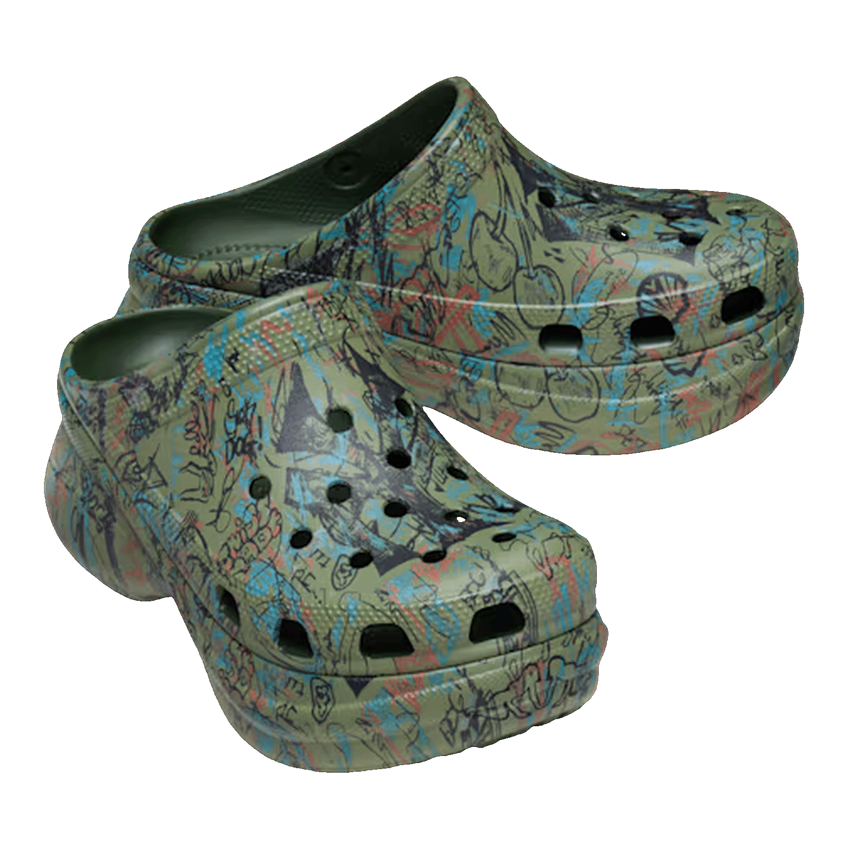 Crocs Classic Bae Clog Mowalola Forest (W) Side