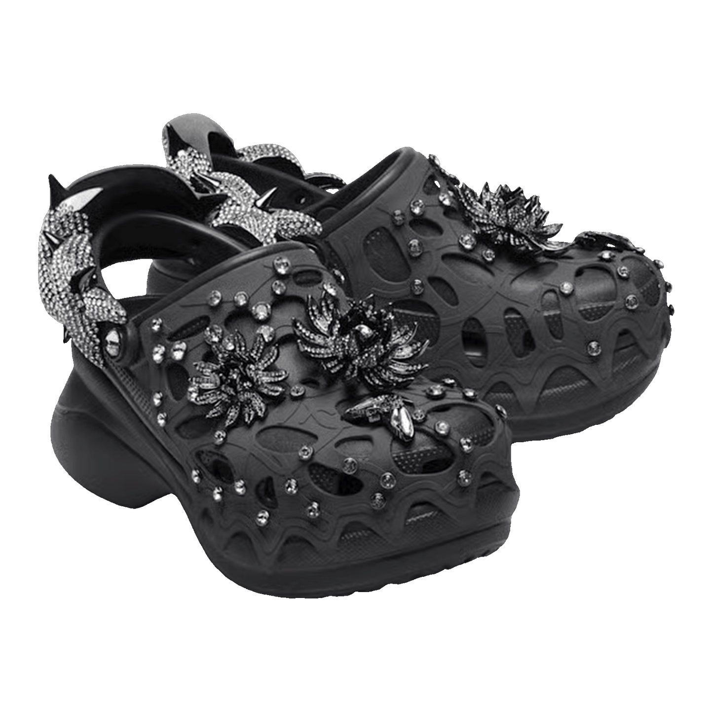Crocs Classic Bae Clog Swarovski Black (W) Side