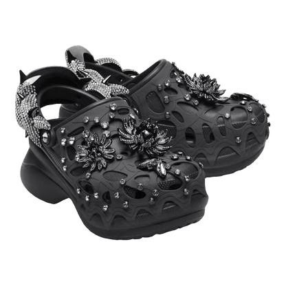 Crocs Classic Bae Clog Swarovski Black (W) Side
