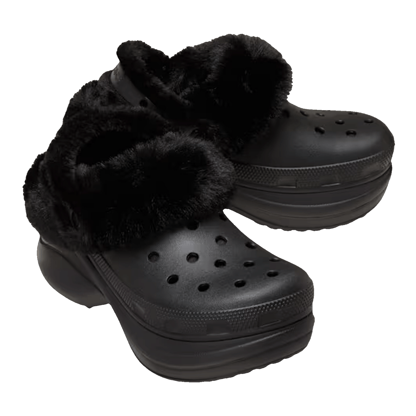 Crocs Classic Bae Lined Clog Black (W) Side