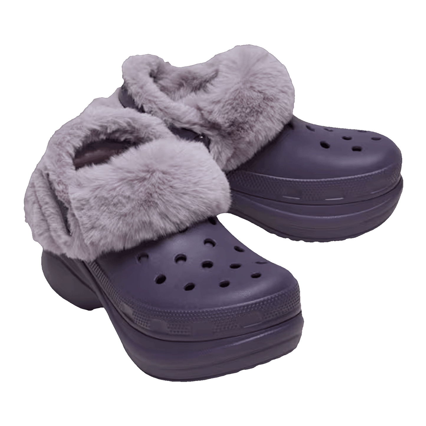 Crocs Classic Bae Lined Clog Nightshade (W) Side