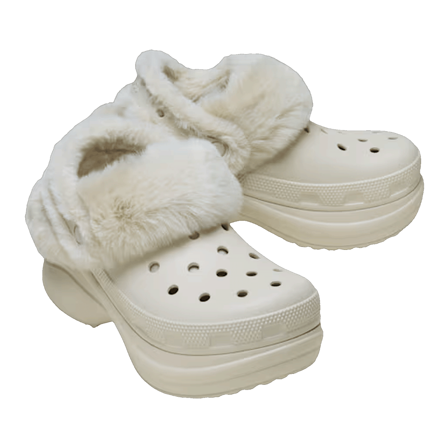 Crocs Classic Bae Lined Clog Stucco (W) Side