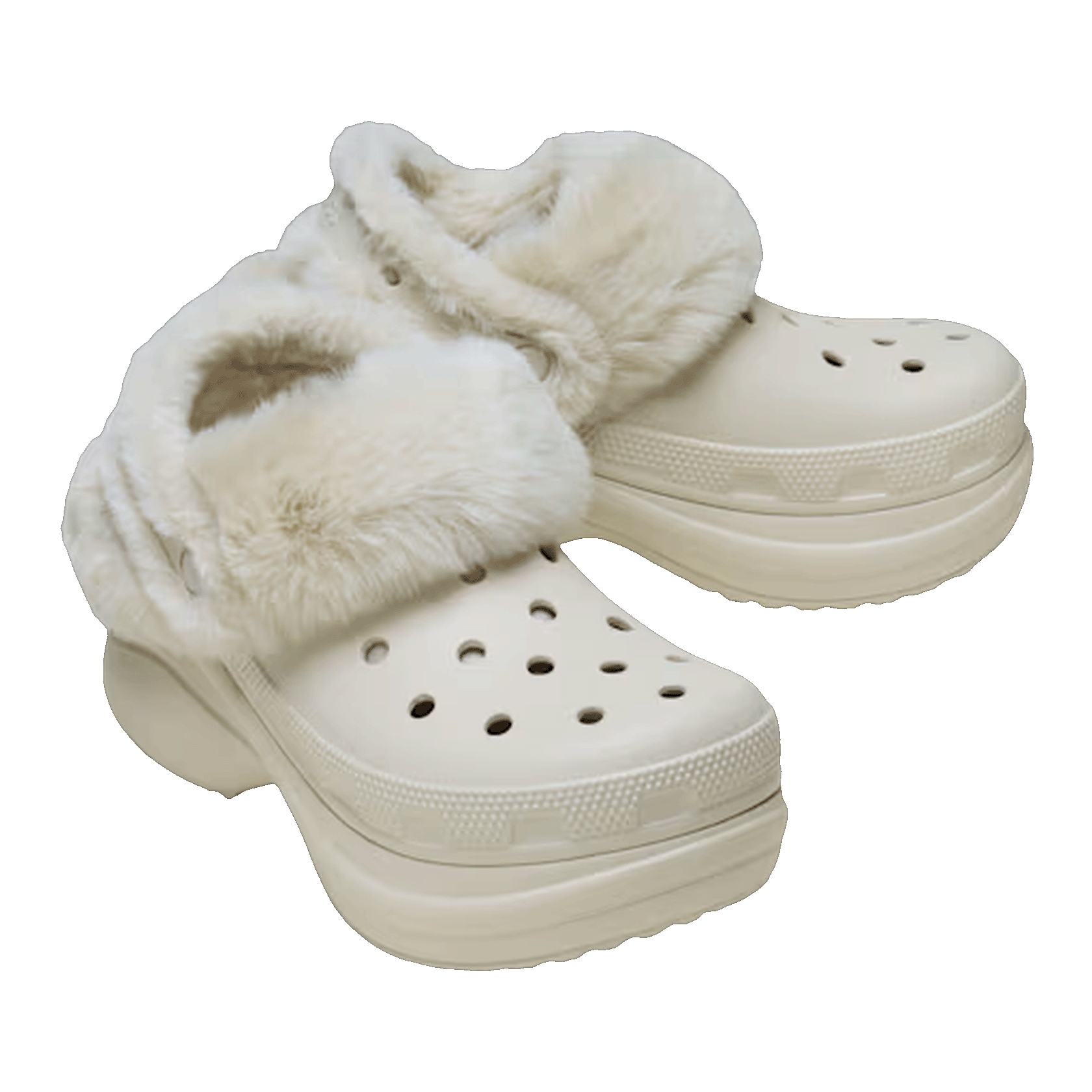 Crocs Classic Bae Lined Clog Stucco (W) Side