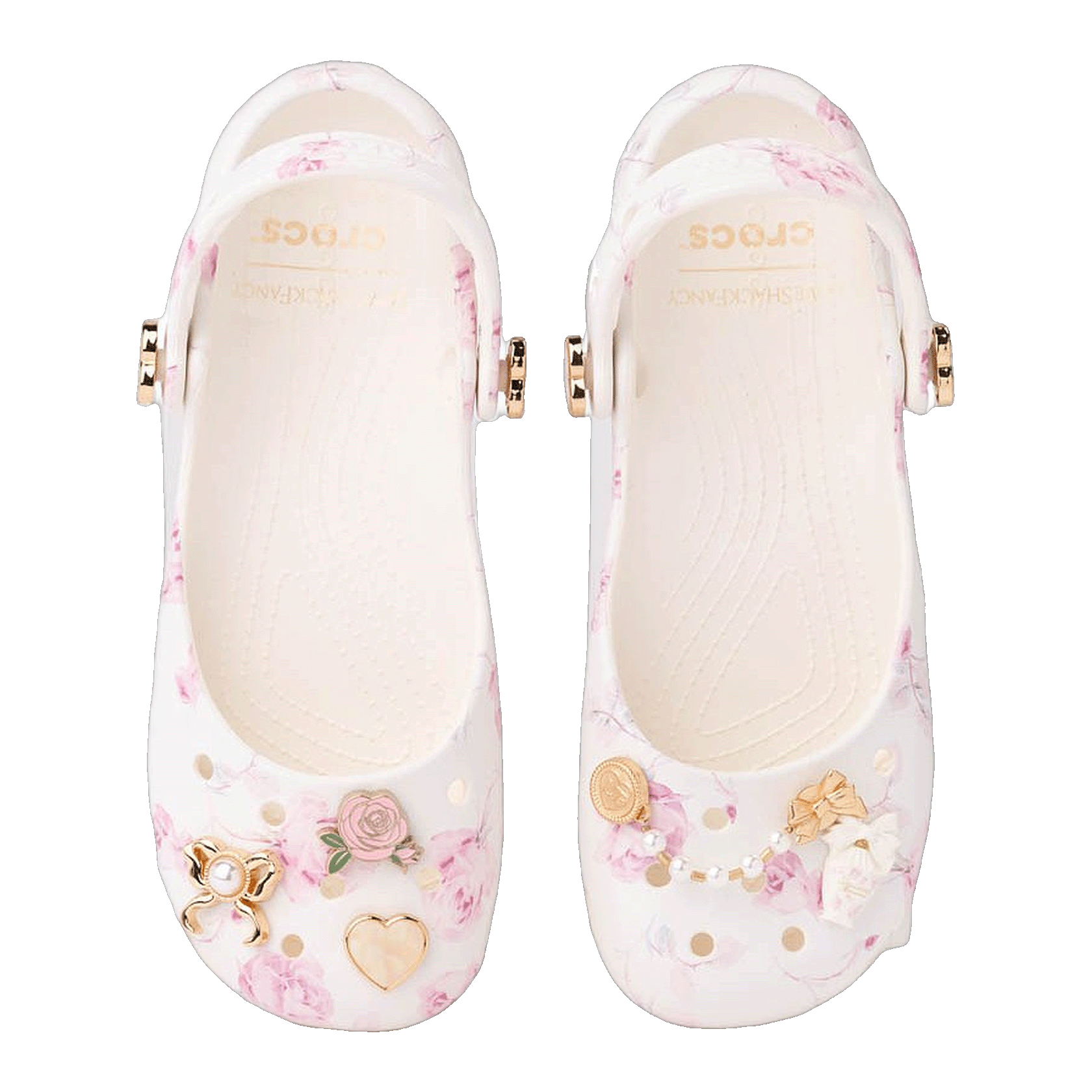 Crocs Classic Ballet Flat LoveShackFancy Oyster (W) Oben 212787-159