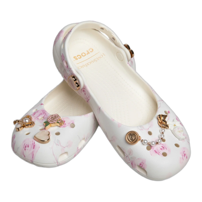 Crocs Classic Ballet Flat LoveShackFancy Oyster (W) Side 212787-159