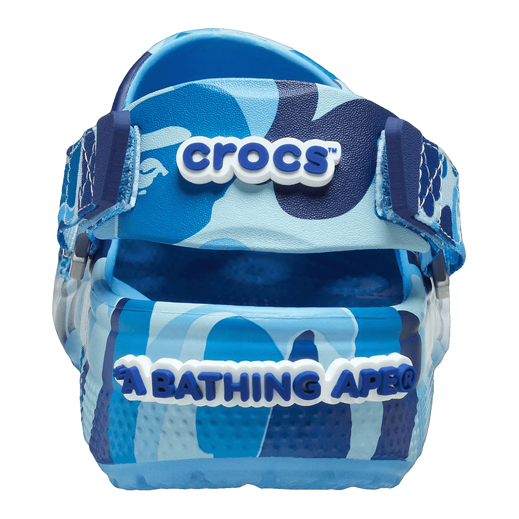 Crocs Classic Clog A Bathing Ape ABC Camo Blue Back