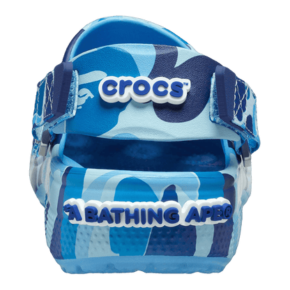 Crocs Classic Clog A Bathing Ape ABC Camo Blue Back