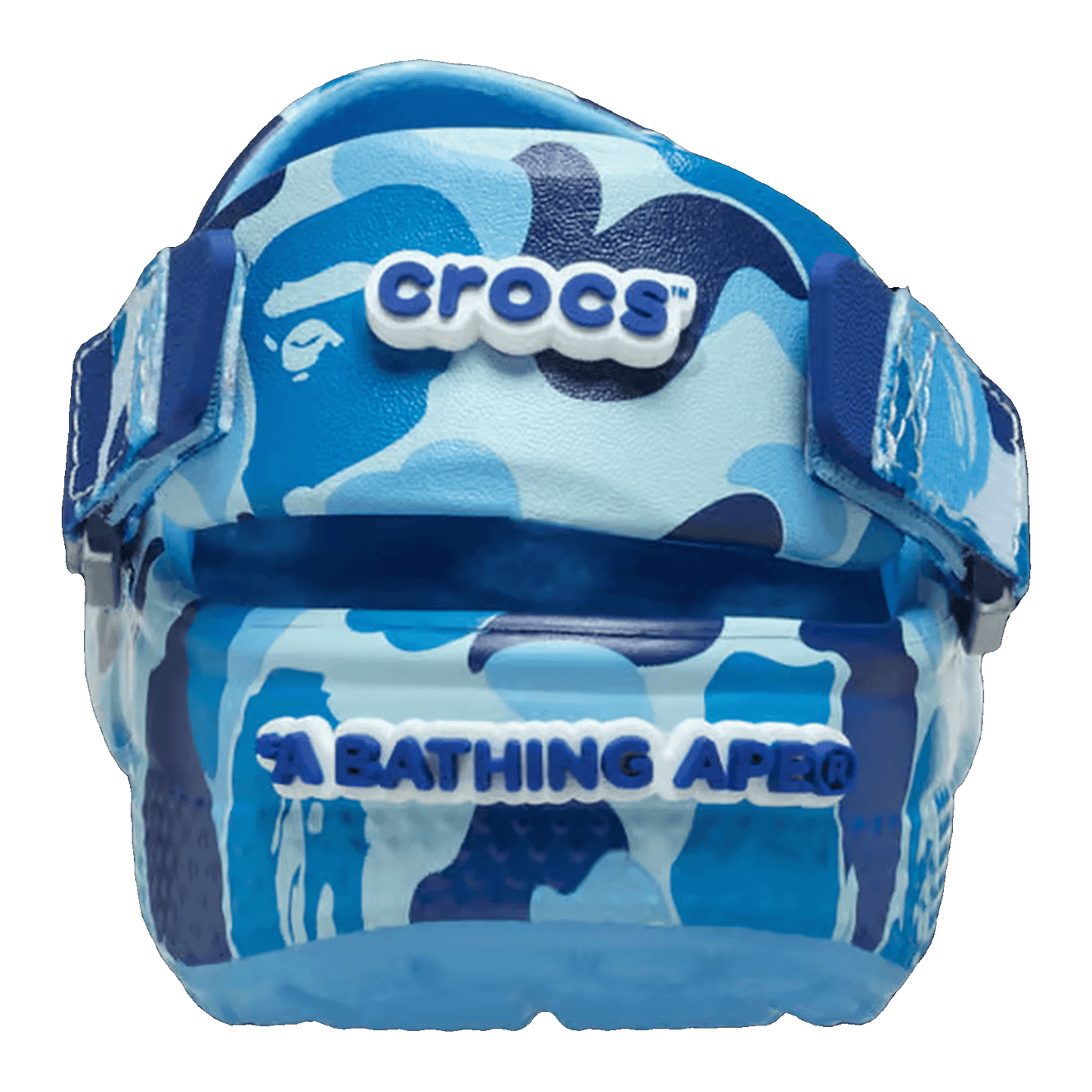 Crocs Classic Clog A Bathing Ape ABC Camo Blue (Kids) Back