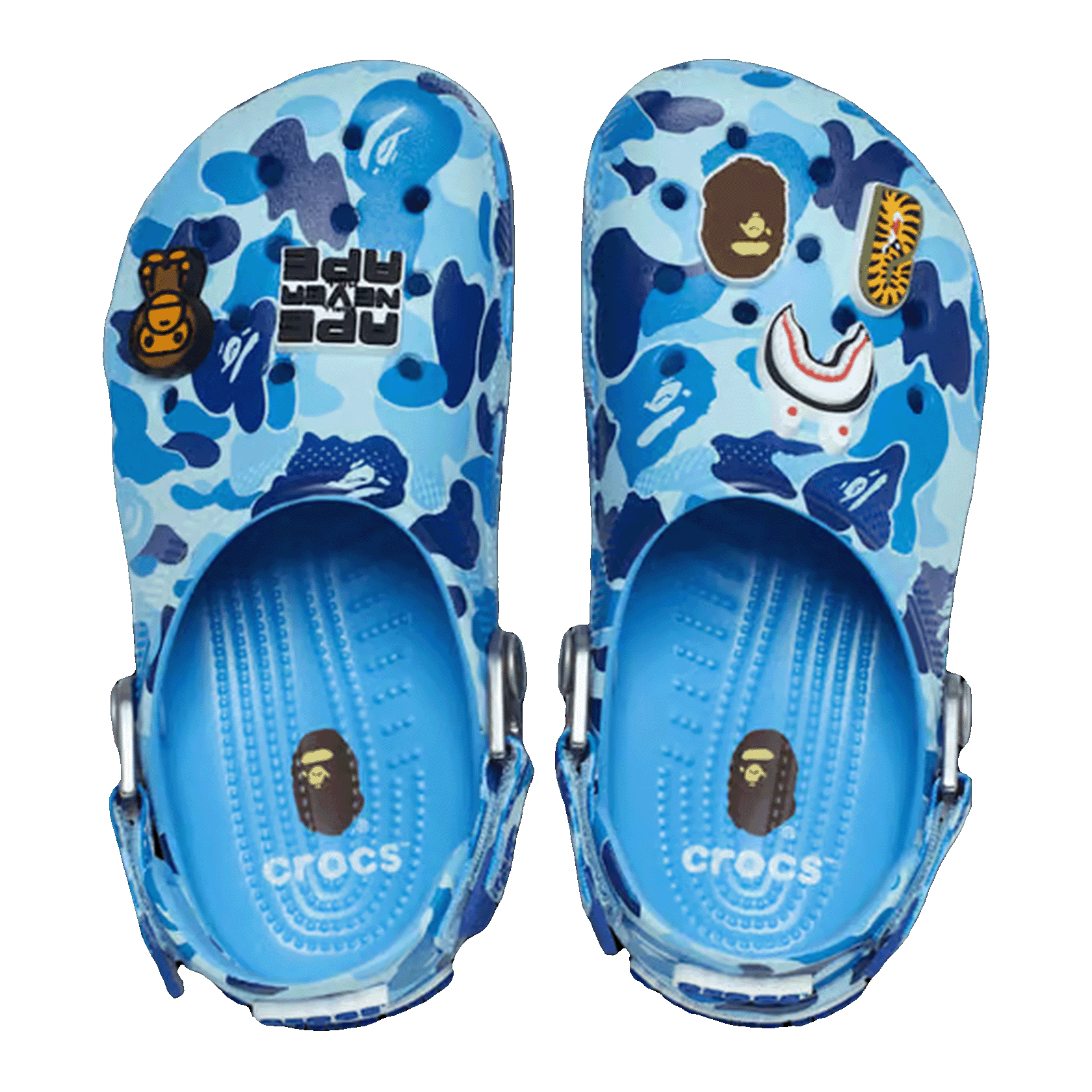 Crocs Classic Clog A Bathing Ape ABC Camo Blue (Kids) Oben