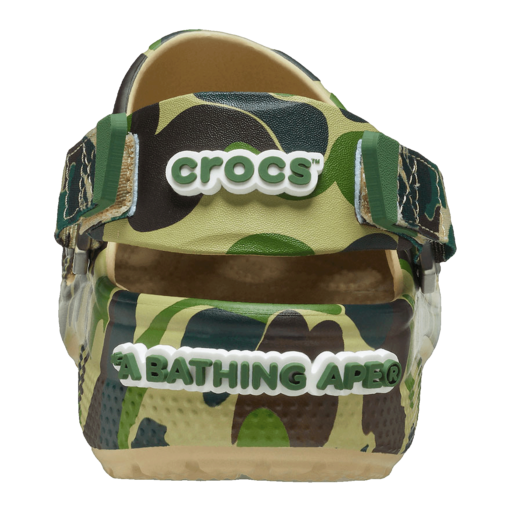 Crocs Classic Clog A Bathing Ape ABC Camo Green Back