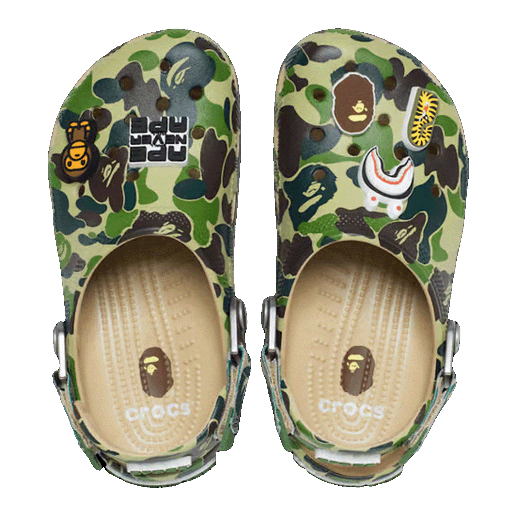 Crocs Classic Clog A Bathing Ape ABC Camo Green (Kids) Oben