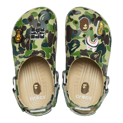 Crocs Classic Clog A Bathing Ape ABC Camo Green (Kids) Oben