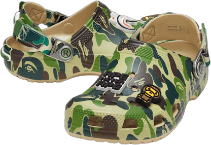 Crocs Classic Clog A Bathing Ape ABC Camo Green (Kids) Side
