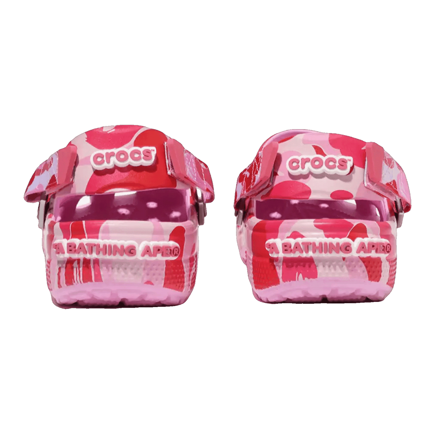 Crocs Classic Clog A Bathing Ape ABC Camo Pink Back