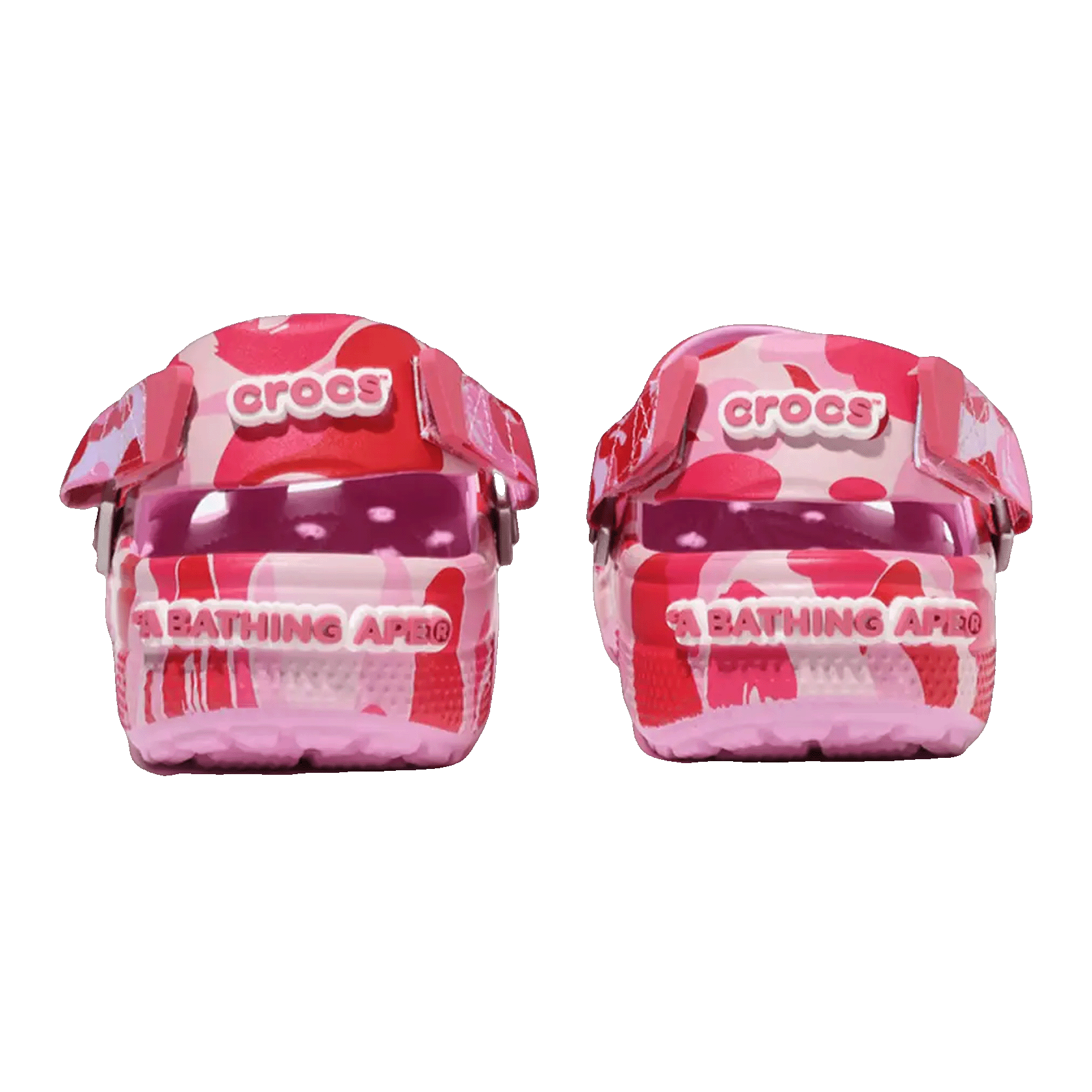 Crocs Classic Clog A Bathing Ape ABC Camo Pink Back