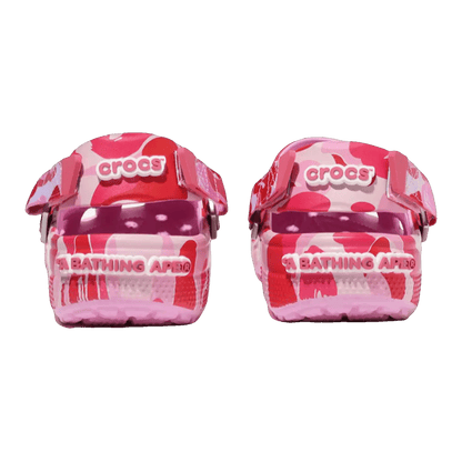 Crocs Classic Clog A Bathing Ape ABC Camo Pink Back