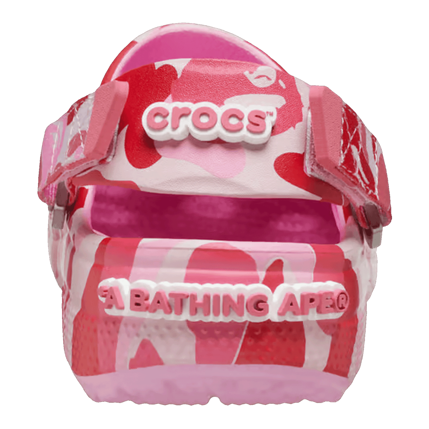 Crocs Classic Clog A Bathing Ape ABC Camo Pink (Kids) Back