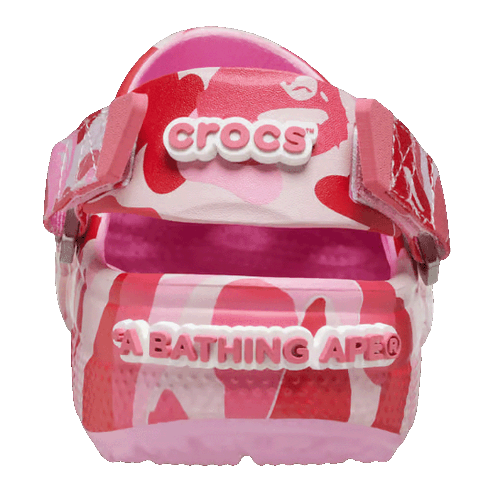 Crocs Classic Clog A Bathing Ape ABC Camo Pink (Kids) Back